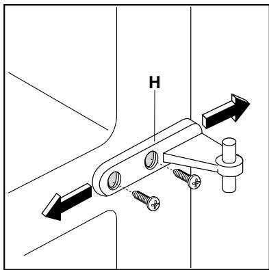 ELECTROLUX ERD34372W - Réversibilité des portes - 2