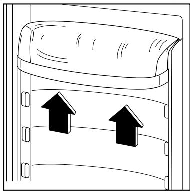 ELECTROLUX ERD34372W - Positionnement des balconnets de la contre-porte - 1