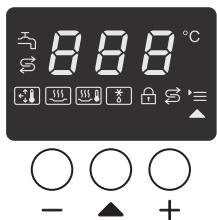MIELE DGD4635 - Affichage de mode de cuisson/ température - 1