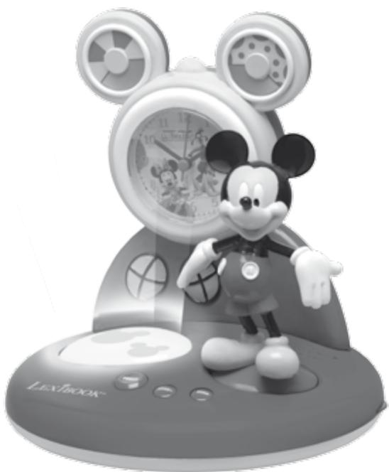 LEXIBOOK MICKEY AL500MCH - Radio Réveil Veilleuse Mickey Mouse Club Radio Alarm Clock Night Light - 1