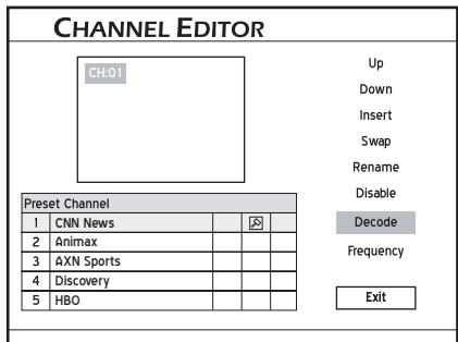 LITE-ON LVW 5027 HC+ - Paramétrer le décodeur - 2