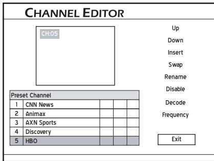 LITE-ON LVW 5027 HC+ - Echanger les chaînes TV - 2