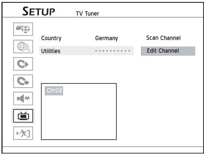 LITE-ON LVW 5027 HC+ - Etape 3 : Editor les chaînes TV apparaisant dans la liste - 1