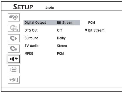 LITE-ON LVW 5027 HC+ - Paramétrer la sortie audio - 1