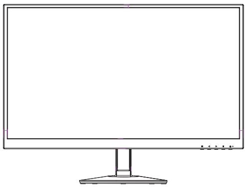 VIEWSONIC VA2403H - 2-2. L'extérieur du moniteur - 1