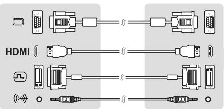 VIEWSONIC VA2403H - Connector le cable video - 7