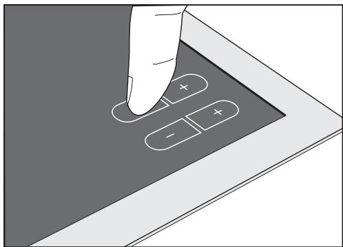 MIELE KM 548 - Fonctionnement des touches sensitives - 1
