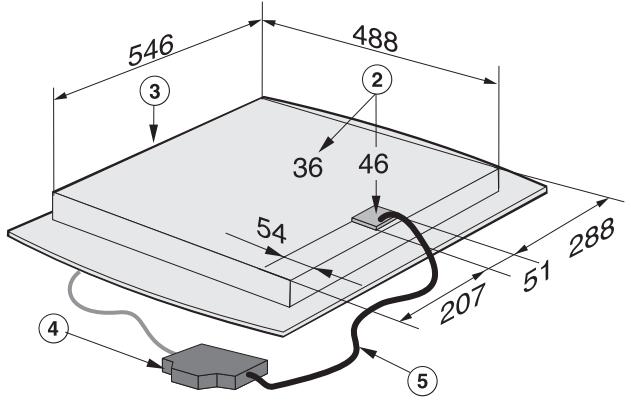MIELE KM 548 - Cotes d'encastrement KM 548 - 2