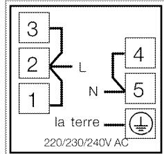 LEISURE CK100F324XK - Raccordement du cable d'alimentation - 1