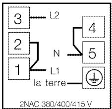 LEISURE CK100F324XK - Raccordement du cable d'alimentation - 3