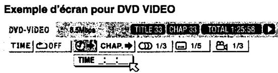 JVC XV-N33SL - Repérage d'un point souhaité sur le titre ou la piste en cours (Recherche temporelle) - 2