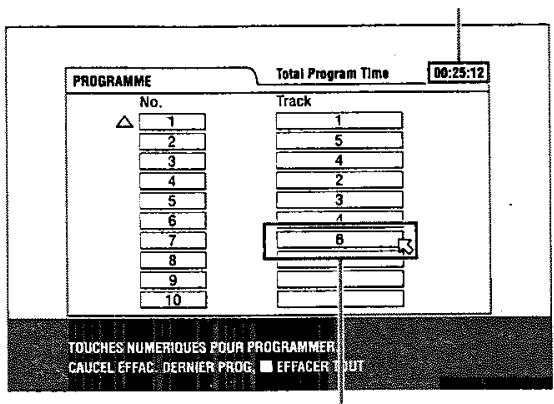 JVC XV-N33SL - Appuyer sur les touches numériques pour spécifier les pistes dans l'ordre souhaité. - 1