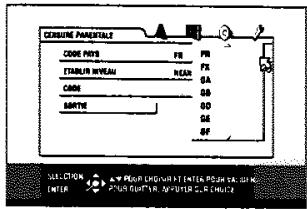 JVC XV-N33SL - Pour régler la censure parentale pour la première fois - 3