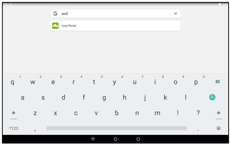 ACER A3-A40-N9E6X - Le clavier de l'écran - 1