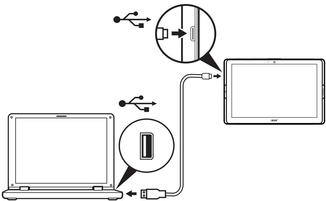 ACER A3-A40-N9E6X - Connector à un PC comme périphérique de stockage USB - 1