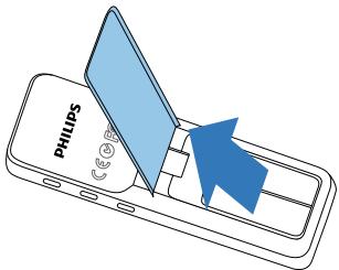 PHILIPS DVT2015 - Insérer les piles ou accus - 2
