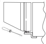 CANDY CRCN6182DWC - INVERSER LE SENS D'OUVERTURE DES PORTES - 2