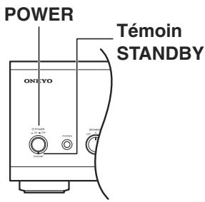 ONKYO A-9555 - Mise sous tension du A-9755/A-9555 - 1