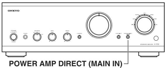 ONKYO A-9555 - Utilisation de la fonction MAIN IN (A-9755 uniquement) - 1