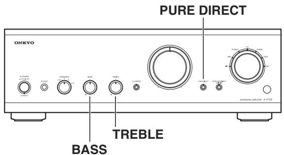 ONKYO A-9555 - Utilisation des correcteurs détonalité - 1