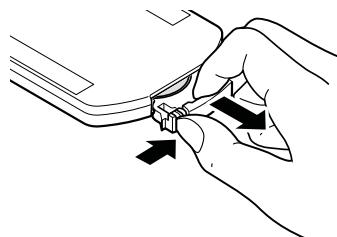 DENON D-F109C SPCW SILV./B - Insertion des piles - 1
