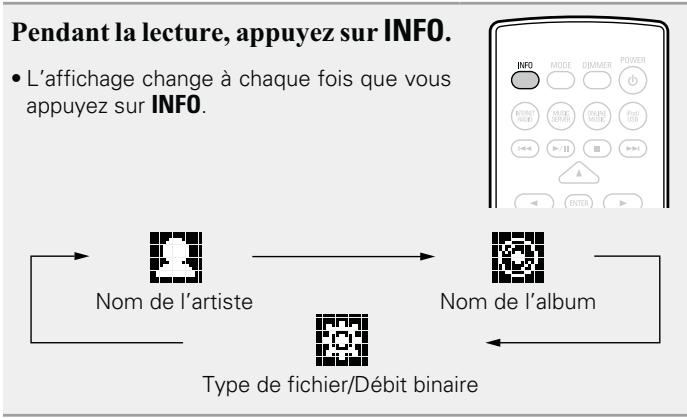 DENON D-F109C SPCW SILV./B - Selection de l'affichage - 1