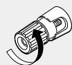 DENON D-F109C SPCW SILV./B - Connexion des cables d'enceintes - 1