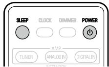 DENON D-F109C SPCW SILV./B - Réglage de la minuterie de veille - 2
