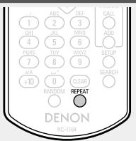 DENON D-F109C SPCW SILV./B - Appuyez sur REPEAT. - 1