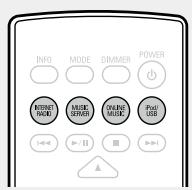 DENON D-F109C SPCW SILV./B - □ Sélection de la source d'entrée à l'aide de la télécommande - 1