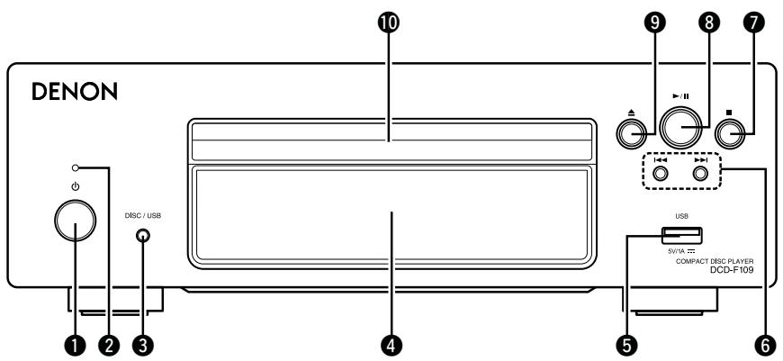 DENON D-F109C SPCW SILV./B - Nomenclature des pieces et des fonctions - 1
