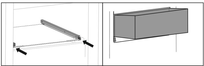 LIEBHERR 14556-20 - Tiroir guidé sur tablette en verre - 1