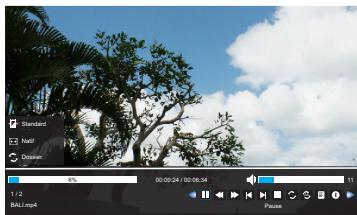 TOSHIBA 32E2553D - Lire des fichiers video - 4