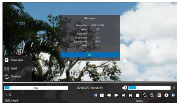 TOSHIBA 32E2553D - Infos sur la video - 1