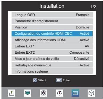 TOSHIBA 32E2553D - Activer HDMI-LINK - 1