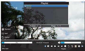TOSHIBA 32E2553D - Utilisation de la Playlist - 1