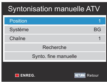 TOSHIBA 32E2553D - Syntonisation manuelle - 2