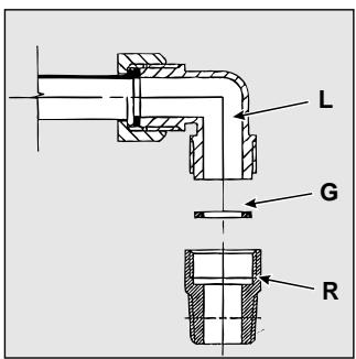 ARISTON PF 640 ES (WH) - Raccordement gaz - 1