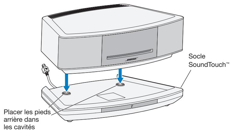 BOSER WAVE ST MS iV WHITE - Raccordement du système au socle - 1