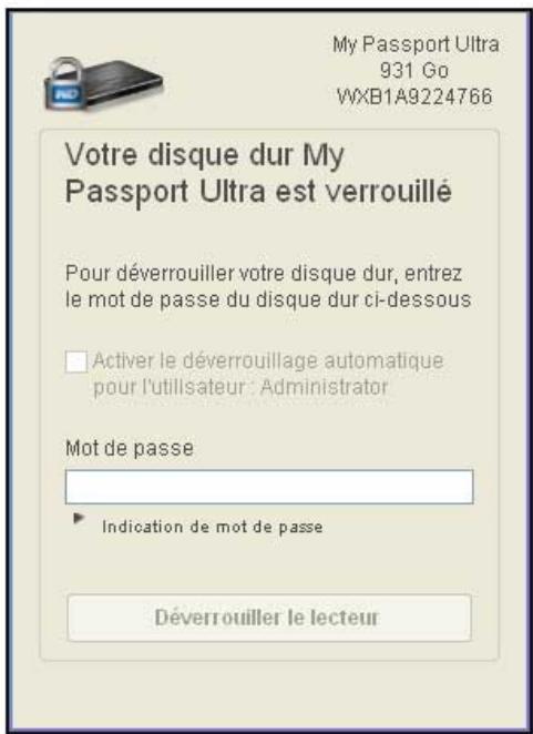 WESTERN DIGITAL DD 1To BK+CLUSB 1660 - Déverrouillage du disque dur avec l'utilitaire WD Drive Unlock - 1