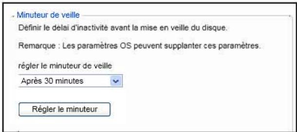 WESTERN DIGITAL DD 1To BK+CLUSB 1660 - Réglage du minuteur de veille du disque dur - 1