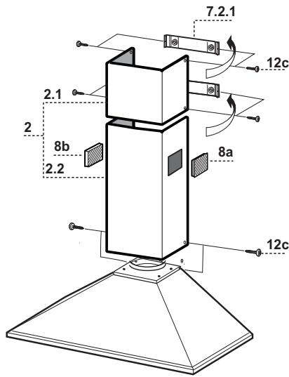 FALCON LETHDC 110 SC/ INOX - Cheminée inférieure - 1