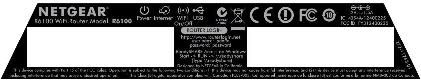 NETGEAR R6100-100PES - Sécurité sans fil prédéfinie - 1