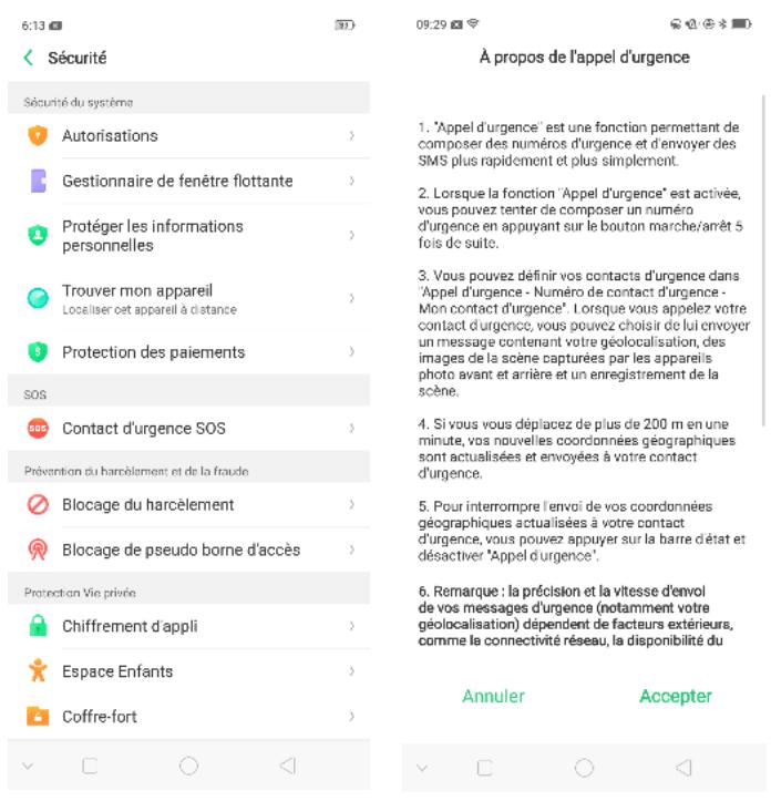 OPPO SMARTPHONE_RX17_PRO_VIOLET_128GO - SOS d'urgence - 1