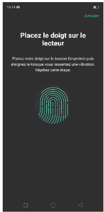 OPPO SMARTPHONE_RX17_PRO_VIOLET_128GO - Définir le code et l'empreinte digitale avant sous l'écran - 5