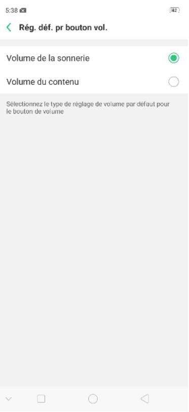 OPPO SMARTPHONE_RX17_PRO_VIOLET_128GO - Réglage du bouton de volume par défaut - 2