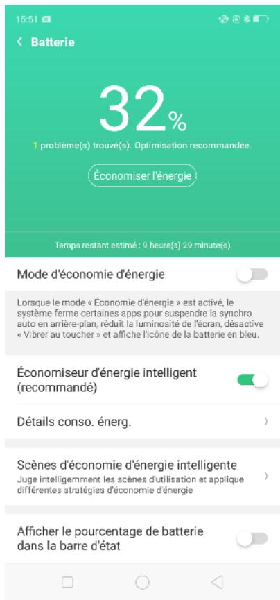 OPPO SMARTPHONE_RX17_PRO_VIOLET_128GO - Economiseur d'énergie intelligent - 2