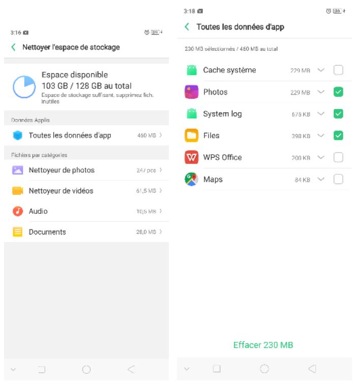 OPPO SMARTPHONE_RX17_PRO_VIOLET_128GO - Nettoyer l'espace de stockage - 1