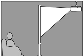 YAMAHA LPX-510 - Rétroprojection sur écran translucide avec projeteur au plafond - 1