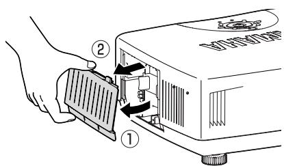 YAMAHA LPX-510 - Remplacement de la lampe - 4